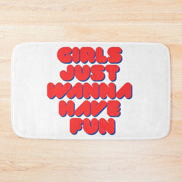 Item preview, Girls Just Wanna Have Fun Retro Bubble Letters designed and sold by Fani*.