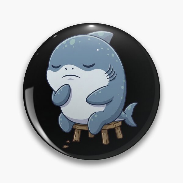 Item preview, Thoughtful Shark designed and sold by Nature's Chibis.