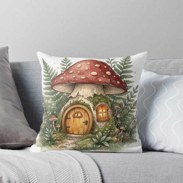Item preview, Mushroom Fairy House Cottagecore Forest designed and sold by alvixVerse Merch.