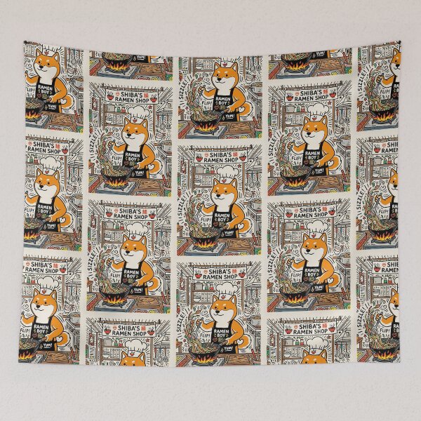 Item preview, Shiba Inu Ramen Chef designed and sold by PictoVibe.