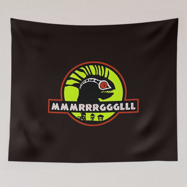 Item preview, MMMRRGGLLL Creature Dino Head Emblem Parody designed and sold by sil-gen-rove.