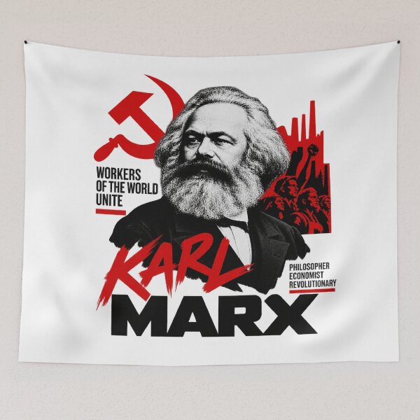 Item preview, Karl Marx Communist Manifesto Portrait Graphic designed and sold by Owcomm.