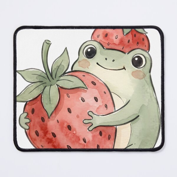 Item preview, Strawberry Frog Cute Cottagecore designed and sold by alvixVerse Merch.