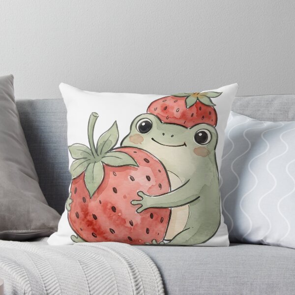 Item preview, Strawberry Frog Cute Cottagecore designed and sold by alvixVerse Merch.
