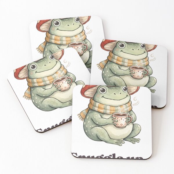 Item preview, Snuggle Up Little Goblin Mushroom Hat Frog designed and sold by alvixVerse Merch.