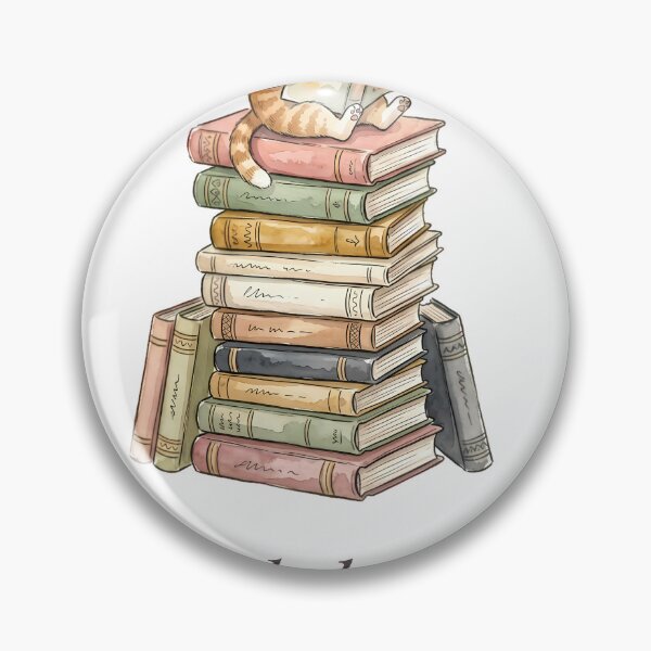 Item preview, Fictional Characters Are My Coworkers Bookish Cat designed and sold by alvixVerse Merch.