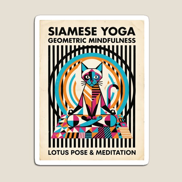 Item preview, Siamese Cat Yoga designed and sold by PictoVibe.