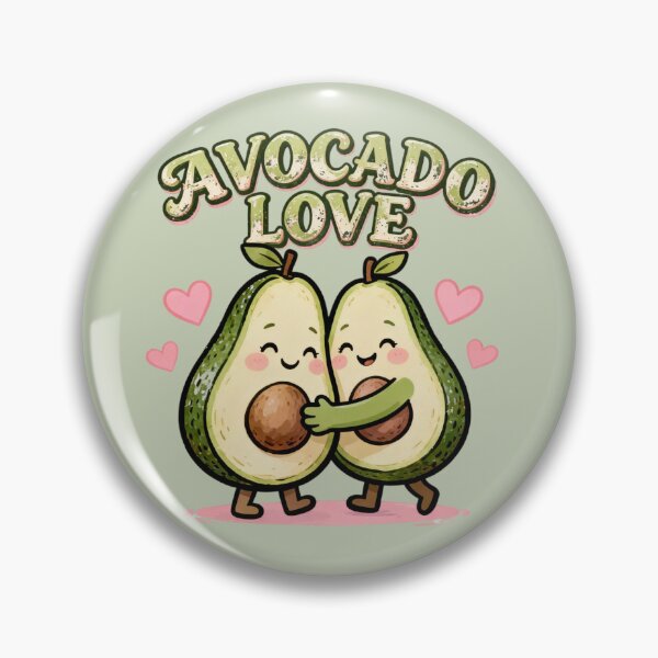 Item preview, Avocado Love Romantic Kawaii Couple Illustration designed and sold by LenNo9881.