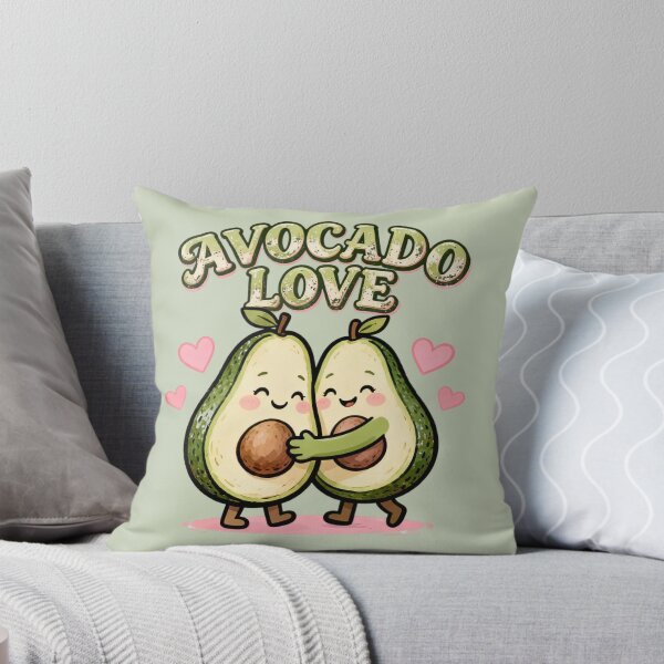 Item preview, Avocado Love Romantic Kawaii Couple Illustration designed and sold by LenNo9881.