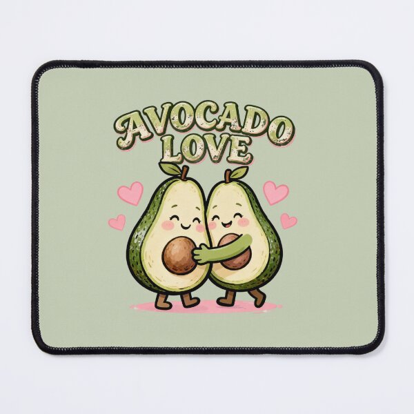 Item preview, Avocado Love Romantic Kawaii Couple Illustration designed and sold by LenNo9881.