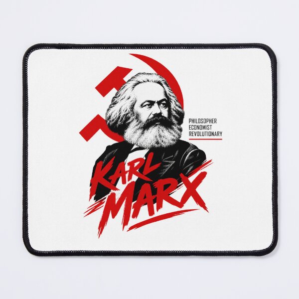 Item preview, Karl Marx Red Hammer and Sickle Portrait designed and sold by Owcomm.