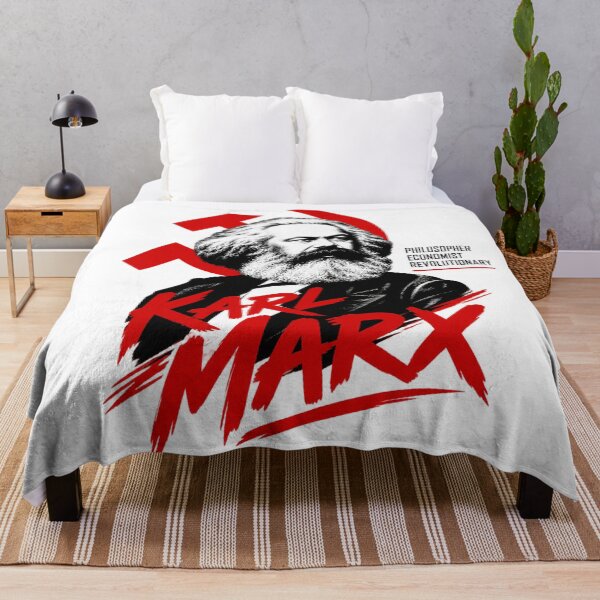Item preview, Karl Marx Red Hammer and Sickle Portrait designed and sold by Owcomm.