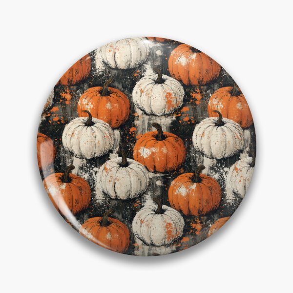 Item preview, Rustic Orange and White Fall Festive Halloween Pattern designed and sold by Derek Gillette.