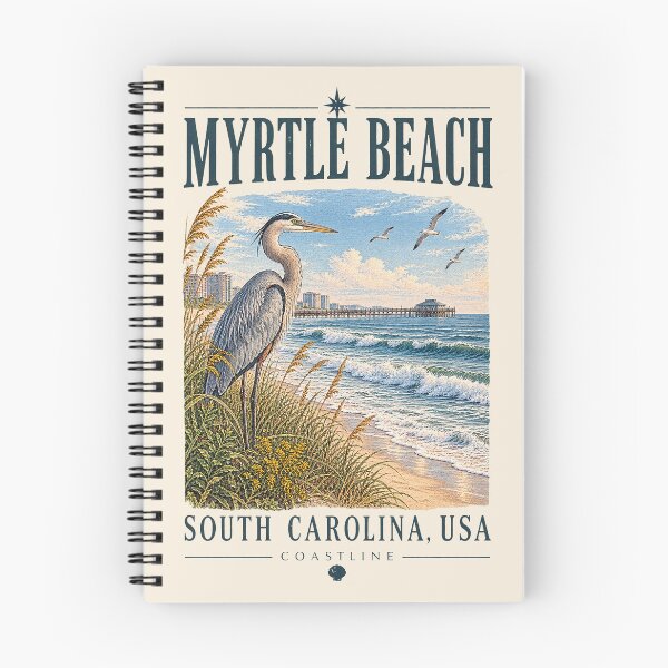 Item preview, Myrtle Beach, Myrtle Beach, South Carolina [Vintage Illustration] designed and sold by elektronen.