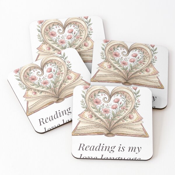 Item preview, Reading Is My Love Language Floral Book designed and sold by alvixVerse Merch.