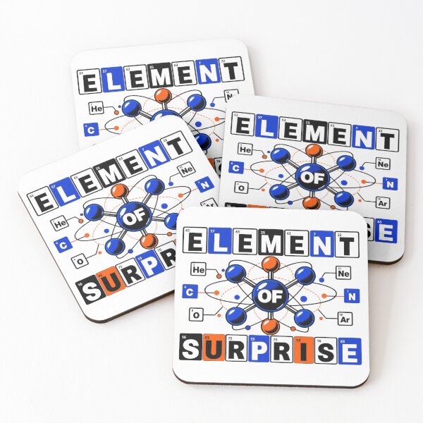 Item preview, Element of Surprise – Periodic Table Chemistry Pun – Science Nerd & Teacher Art Tee designed and sold by bobscraze.