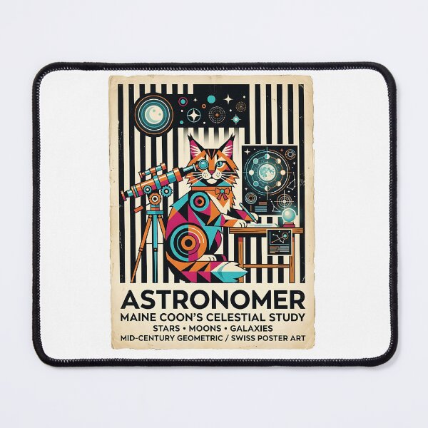Item preview, Maine Coon Astronomer designed and sold by PictoVibe.