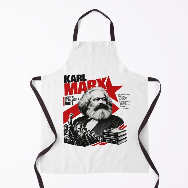 Item preview, Karl Marx Communist Manifesto Historical Quote Portrait designed and sold by Owcomm.