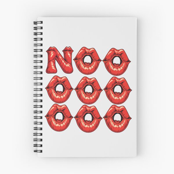Item preview, NOOOO! Retro Red Lips Typography – 70s Pop Art designed and sold by Art-Zora.