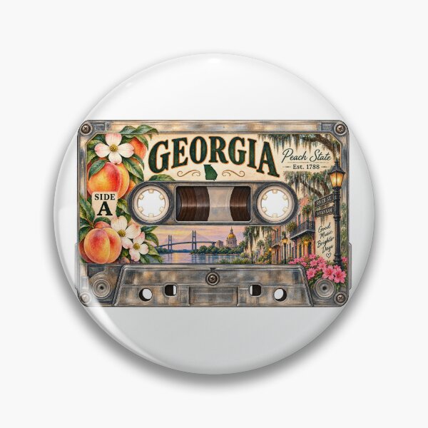 Item preview, Georgia Retro Cassette Tape designed and sold by Whimspired By Paxx.