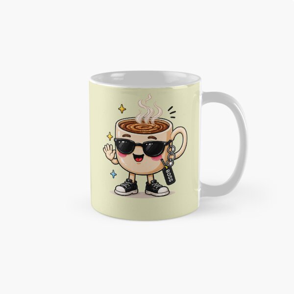 Item preview, Caffy the Boss – Adorable Coffee Lover Character by Classroom Crew Studio designed and sold by Classroom Crew Studio.