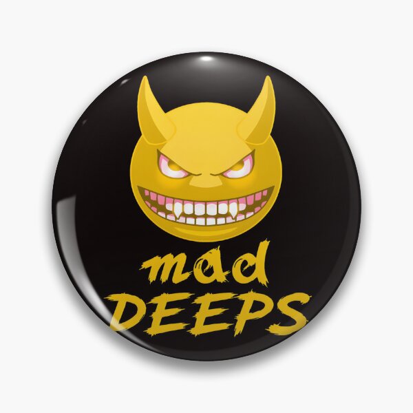 Item preview, Evil Grinning Devil Emoji with Mad DEEPS Quote designed and sold by mac-lux.