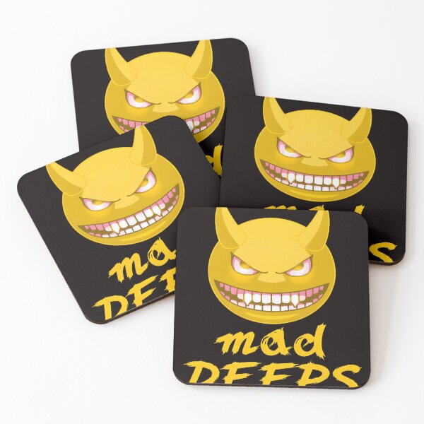 Item preview, Evil Grinning Devil Emoji with Mad DEEPS Quote designed and sold by mac-lux.