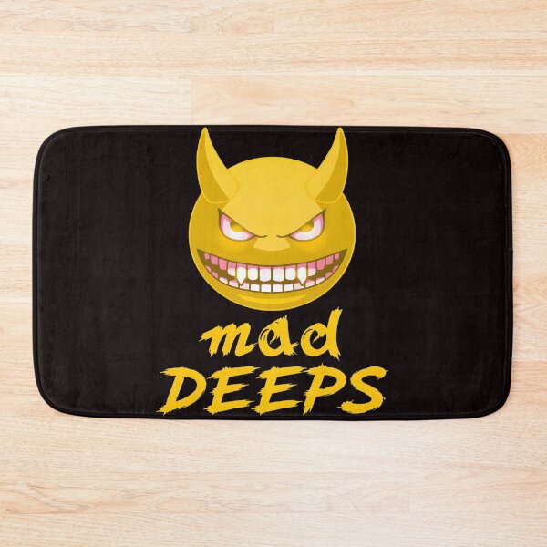 Item preview, Evil Grinning Devil Emoji with Mad DEEPS Quote designed and sold by mac-lux.