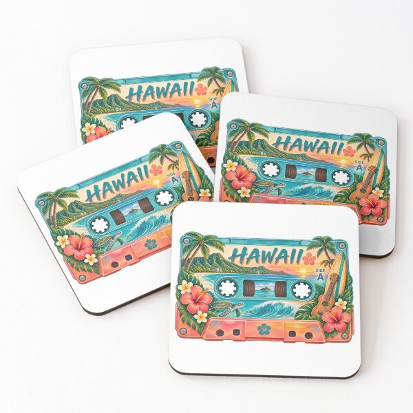 Item preview, Hawaii Retro Cassette Tape designed and sold by Whimspired By Paxx.
