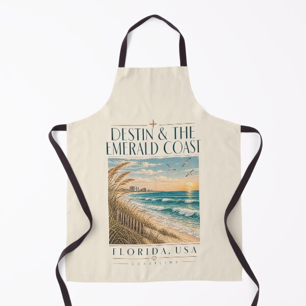 Item preview, Destin & The Emerald Coast, Florida, USA [Vintage Illustration] designed and sold by elektronen.