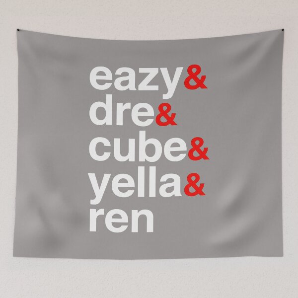 Item preview, Eazy Dre Cube Yella Ren NWA Members List-6 designed and sold by AndreZankl.
