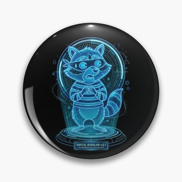Item preview, Digital Burglar Holographic Raccoon designed and sold by InkShiftLabs.
