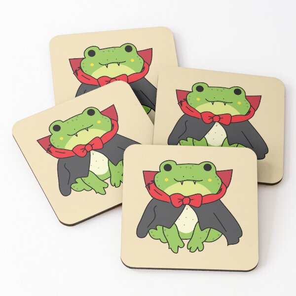 Item preview, Dracula frog Halloween frog designed and sold by fluffyfamcraft.