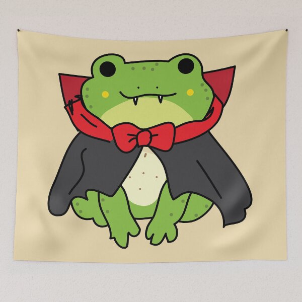 Item preview, Dracula frog Halloween frog designed and sold by fluffyfamcraft.