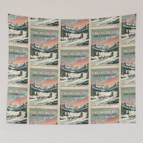 Item preview, Siberian Husky Sled Adventure designed and sold by PictoVibe.