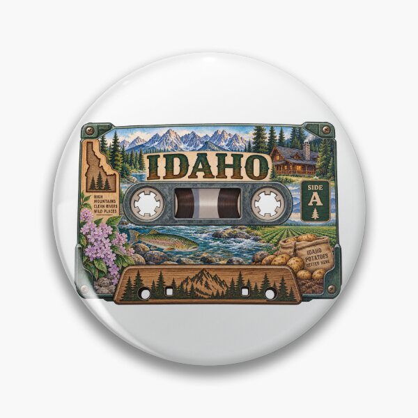Item preview, Idaho Retro Cassette Tape designed and sold by Whimspired By Paxx.