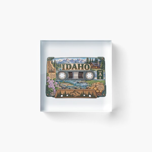 Item preview, Idaho Retro Cassette Tape designed and sold by Whimspired By Paxx.