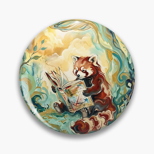 Item preview, Red Panda Bookworm designed and sold by PictoVibe.