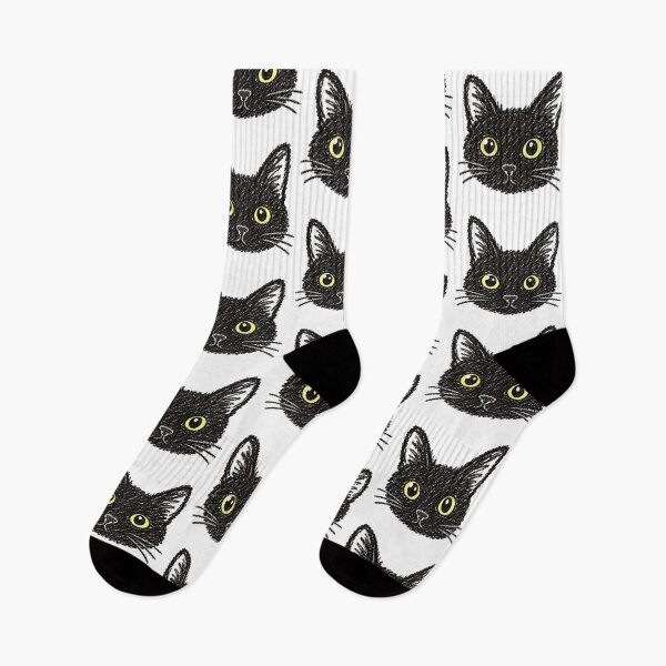 Item preview, Black Cat Cute Crayon Design designed and sold by ChrisButler.