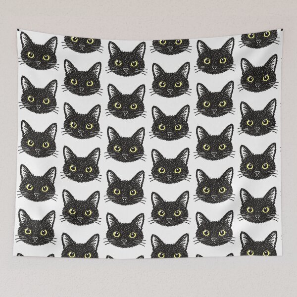 Item preview, Black Cat Cute Crayon Design designed and sold by ChrisButler.