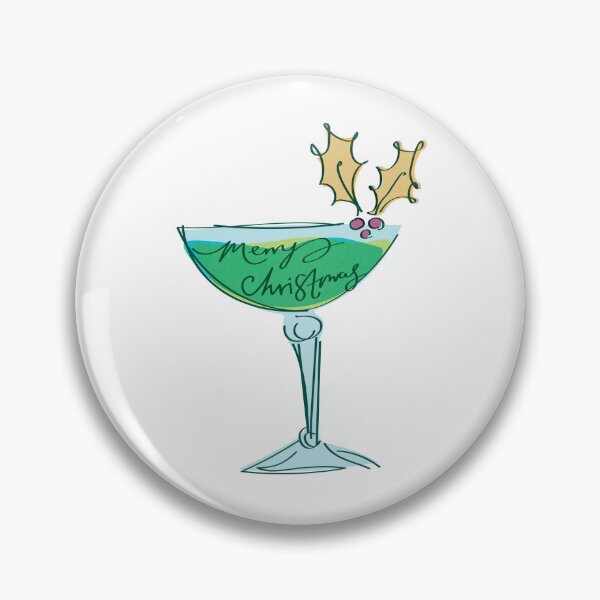 Item preview, Merry Christmas Martini Holiday Cocktail (GREEN) designed and sold by rockshell92.