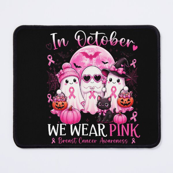Item preview, October We Wear Pink Ghost Breast Cancer Awareness designed and sold by stershopepie.