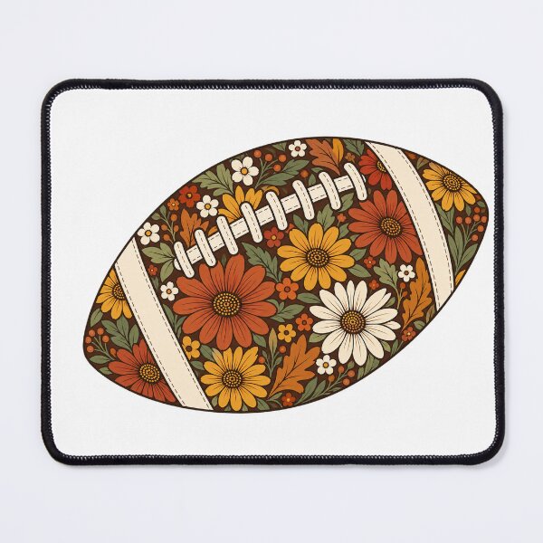 Item preview, Autumn Floral Football with Daisies and Sunflowers designed and sold by skyartdesign.