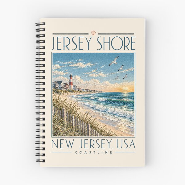Item preview, Jersey Shore, New Jersey, USA [Vintage Illustration] designed and sold by elektronen.