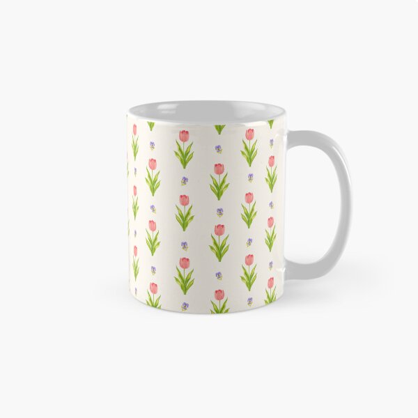 Item preview, Tulip & Pansy Meadow - Warm Ivory designed and sold by Piret Victoria Ribas.