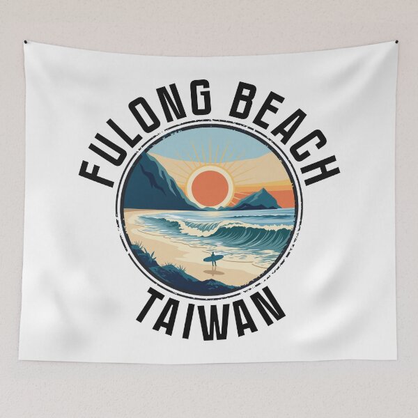 Item preview, Fulong Beach - Taiwan (with Black Lettering) designed and sold by VelvetRoom.