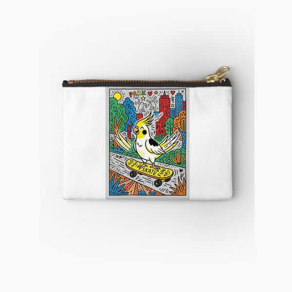 Item preview, Cockatiel Skateboarder designed and sold by PictoVibe.