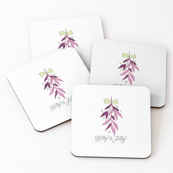 Item preview, Holly and Jolly Christmas Holly Leaves (PURPLE AND GREEN) designed and sold by rockshell92.