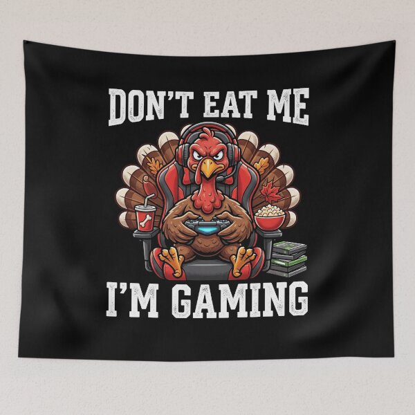 Item preview, Dont Eat Me Im Gaming Dinde Jeux Vidéo Gamer designed and sold by MizoX7.