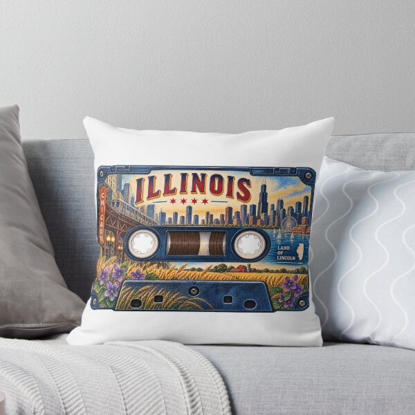 Item preview, Illinois Retro Cassette Tape designed and sold by Whimspired By Paxx.